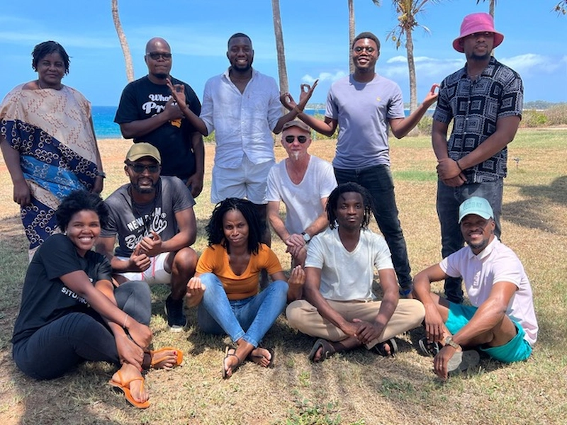 Mindfulness meditation practices for aid and humanitarian and care workers Mozambique Africa