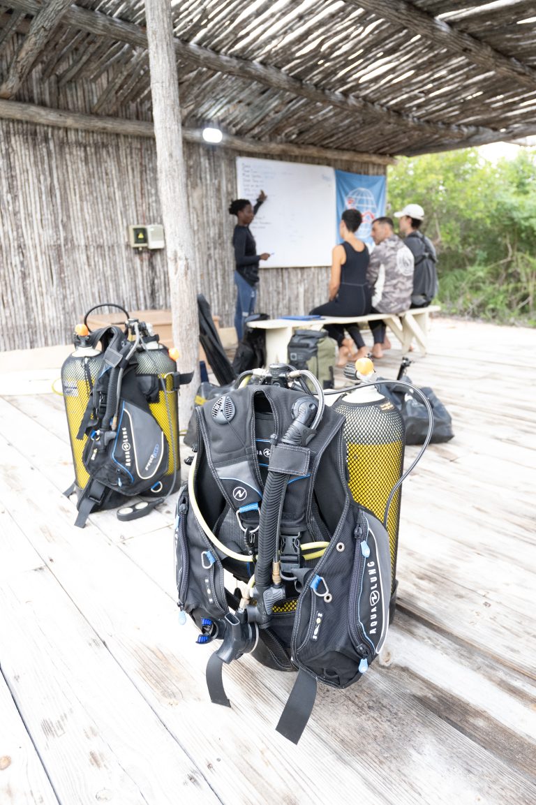 Diving brief at the Bazaruto Centre for Scientific Studies in the Bazaruto Archipelago