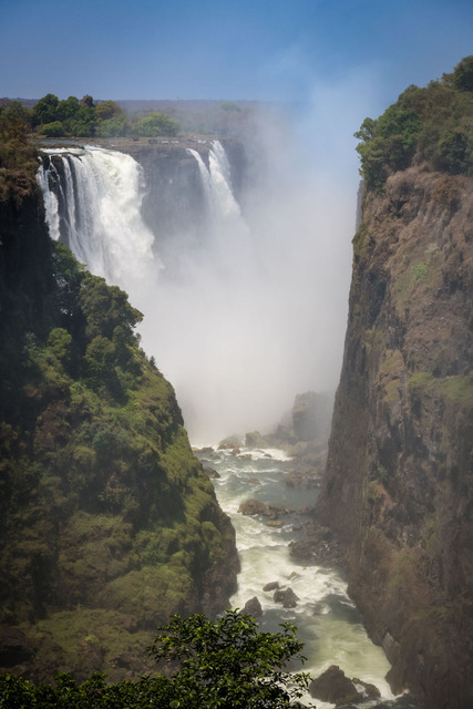 The impressive Victoria Falls in Zimbabwe Matetsi retreat